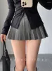 Skirts Pleated Skirt With Shorts Women Sexy High Waist White Black A-line Korean Gyaru Mini Tennis School Girl Summer