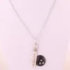 Pendant Necklaces FASHION Antique Sliver Plated Bowling Ball Link Chain Necklace