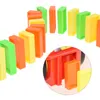 Électrique/RC piste dominos pose électrique automatique petit Train jouets éducatifs pour enfants coloré bloc de construction épissage bricolage cadeau pour enfant XPY 230420