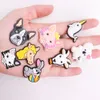 MOQ 20PCS PVC Cartoon Pies Animal Tiger Sheep Rabbit Dragon Horse Koala Dekoracja Buty Urok Burek Akcesoria Pinsy Pinsy Dekoracje dla zespołów Bracelet