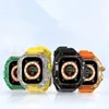 Reloj inteligente para Apple Watch Ultra Series 8 49mm iWatch correa marina reloj inteligente reloj deportivo caja de correa de carga inalámbrica Funda protectora
