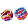 Charm Armband 12 PCS Fashion Clay Armband Miss Stretchy Summer Beach Jewelry Polymer Elastic