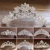 Girls' Head Pieces Children Mini Crowns Hair Comb Crystal Bridal Tiaras Princess Crown For Women Girls Rhinestone Pearl Wedding Bridal Tiara Gift