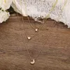 Choker Fashion Necklace For Women Creative Personality Trendy Gold Color Star Moon Love Pendant Girls Vacation Party Gift