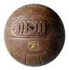 Retro Football Original Classic Soccer Ball Good Quality Leather Vintage Football255F3331213