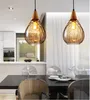 Hängslampor moderna vattenkorn glasbelysning retro restaurang bar bänk kafé konst sovrum sovrum hängande