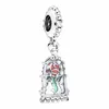 925 Sterling Silver Fashion Charm Original Kettle Key Wing Rose Beads Suitable for Primitive Ladies Pandora Bracelet Jewelry Accessories Gift