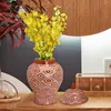 Opslagflessen klassieke keramische gemberpotbloemvaas universeel oosters porselein voor cafédecoratie