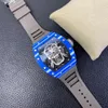 Bbr Factory RichasMille Designer Watch Mechanical JB RM001 RM53-01 RM52-01 RM21-01 True Tourbillon Sapphire crystal glass mirror natural rubber watchband