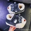 Terlik 2023 Sevimli Karikatür Husky Ayakkabı Erkekler Kış Pamuk Sıcak Sahte Kürk Platform Sole Çiftler İç Mekan Ev Kat Ayakları 231118
