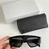 Azetat-Sonnenbrille mit schwarzem Rahmen 40225 Modedesigner Damen rechteckiger Rahmen Outdoor lässig 100 % UVA/UVB einfarbige Signatur an den Bügeln Mit Originalverpackung