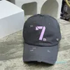 Pareja Deportes Diseñador Gorra de bola Verano Vacaciones al aire libre Viajes Protección solar Número Letra Impresión Agua Lavado Agujero Estilo