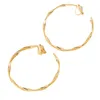 Hoop Earrings Fashion Oversized Big Circle For Women 2023 Korean Elegant No Ear Hole Round Clip Jewelry