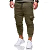 Men's Pants Man Casual Slim Joggers Spring Summer Multi-Pockets Spres Spress Cargo luźne workowate treningi spodnie robocze kombinezon a50