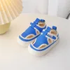 Sandalen kinderen holle canvas schoenen lente baby snoep kleurschoenen jongens en meisjes zomer ademende kleine stoffen sandalen 230419