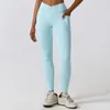 Active Pants Women High midje Sport Leggings Slim Fit Pocket Sweatpants Outdoor Running Push Up Fitness Gym Yoga