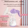 Breastpumps 150ML Manual Breast Pump Milk Collector BPA Free Comfort Adjustable Suction Silicone Hand Pump Breastfeeding Baby Feeding Pumps Q231120