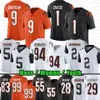 9 Joe Burrow Football Jersey 1 Ja'Marr Chase Tee Higgins Evan McPherson Joe Mixon Sam Hubbard Logan Wilson Trey Hendrickson Myles Murphy Jake Browning Cam Taylor-Britt