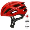 Cycling Helmen Cairbull 2022 Nieuwe fietshelm met Visor Lens Sports Ultralight Road Bike met achterlicht MTB Bicycle Helmet P230419