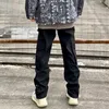 Designerkläder Fritidsbyxa RHUDE Funktionell arbetsdräkt för män med flera fickor Spänne Rakt rör Lös Mode Arbetsdräkt Svarta byxor Streetwear Jogger