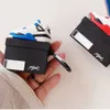 Hörlurstillbehör 3D Lyx Sko Skor Box Skydd för Airpods 1 2 3 Silikon mjuk trådlös hörlursfodral för air pods Pro Blå och Röd Färg J230420