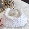 Designer-Turn Bag Lady One 2023 Designer Hand Bags Small Golden Ball Woven Shoulder Fashion Dumplings Cloud Female