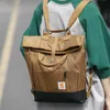 Trendy roll mouth backpack Street trend roll top roll cover computer bag Outdoor backpack 230420