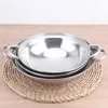 Double Boilers Cover Stove Food Cooking Pot -pot Holder Stainless Steel Frying Pan Lid Wok Seafood Making Used Tool Bar Pans Lids