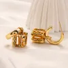 18k Gold Plated Luxury Earrings Fashion Style Women Charm Earrings Christmas Designer Jewelry Stus New Wedding Birthday Love Gift Earrings