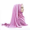 Etnische kleding 70 170cm Maleisië vrouwen moslim chiffon hijab sjaal met diamanten femme musulman glitter headscarf islamitische sjaals wraps