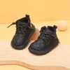 Boots Winter Baby Shoes For Boys Leather Warm Fur Little Girls Ankle Boots Soft Sole Fashion Toddler Kids Boots EU 1525 231118