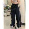 Damesbroeken S Weirdo Y2K Baggy Pant Streetwear 90s Wide Leg Hietpants zomer Patchwork Koreaanse stijl Vintage Joggers broek 230419