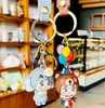 Cartoon Car Handmade Keychain Men's and Women's Love Wallet Bag Silicone Circus Animal Doll Pendant Accessories