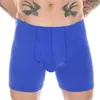 Caleçon Glace Soie Hommes Boxer Briefs Élastique Allongement Résistant À L'usure Jambe Sous-Vêtements Sexy U Convex Poche Shorts Scrotum Culotte