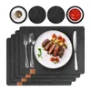 TATS de mesa 27 PCs/Definir Placemat Pad Pad Praw não deslizamento de talheres de talheres de armazenamento de armazenamento Espalhar