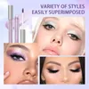 Eye Shadow Qi Glitter Shimmer Eyeshadow Pen Set Cosmetic Shadow Pencil Eyeliner snabbtorkande flytande ögonskugga klistermärke Kontur Eyemakeup 231120