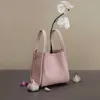 Bolsas de hombro Song Monts Bolsa de cesta de verduras Diseñador femenino Tote Capa superior Cuero de vaca de gran capacidad Bolsa de cubo de agua portátil 230419