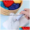 Ferramentas de artesanato Kraball 25 cores felting lã agulha kit artesanal feltro conjunto 7pcs / pacote materiais de tecido entrega gota casa jardim artes craf dhy1f