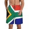 Shorts masculinos homens natação roupa de banho bandeira da áfrica do sul homens troncos maiô homem beach wear calças curtas bermuda boardshorts