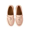 loro casual sko klänning skor sommar män kvinnor lyxiga designers charm loafer ny äkta läder pianas walk tennis sko mockasins utomhus rese barn sneaker sandal