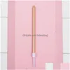 Candles Gold-Plate Color Cake Candles Metallic Long Thin Candle In Holders For Birthday Wedding Party Decoration 1Pc Drop Delivery Hom Dhtl9