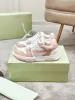 Out Of Office For Walking Shoe Designer Dames mode Sneakers Mixed Color Lace Up luxe populaire Flat Casual Heren Lente Herfst Walking Shoes Off love White 35-46