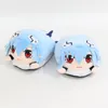 Kappy kreskówki para domu wiek ewangeliczny Plush Rei Ayanami Animation Autumn Winter Cotton Slipper 231118