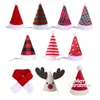 Vêtements pour chiens Chapeau de Noël pour animaux de compagnie Accessoires pour chiots pour petits chiens Costume Chapeaux Costumes Fournitures Cadeau de Noël