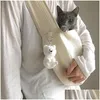 Hundbilsäte täcker ers kattunge för katter komfort tygväska handgjorda husdjur katt utomhus rese handväska andningsbar slingskodare valp dhbih