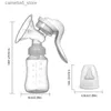 Bombas de leite materno para amamentação manual coletor de leite materno bombas de alimentação do bebê bomba de mão de silicone leve manual de amamentação q231120