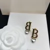 Stud Küpe Toptan Lüks Marka 18k Kaplama Altın Sallantı Kadın Mücevher Hediyeleri