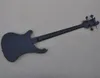 4 strängar matt svart elektrisk basgitarr med vita pärlinlägg erbjuder logotyp/färganpassning