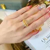 Shinning AAAAA Cz Finger Ring White Gold Filled Party Wedding band Rings for Women Bridal Promise Engagement Jewelry Gift