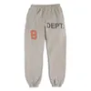 Designer odzież galeria spodni mody Departamenty. 22AW Orange Alphabet Numer 8 Printed Terry Pants Men's Women's Sports Pants Presspants Rock